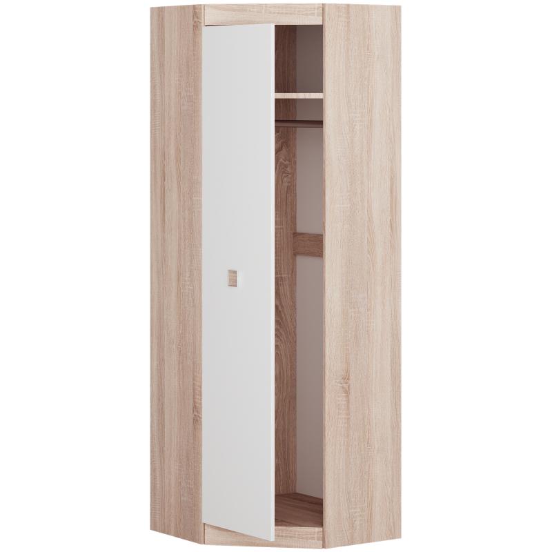 Шкаф угловой Эверест Соната-70х38х205 см дуб сонома Белый - фото 2 Шкаф угловой Эверест Соната-70х38х205 см дуб сонома Белый - фото 2