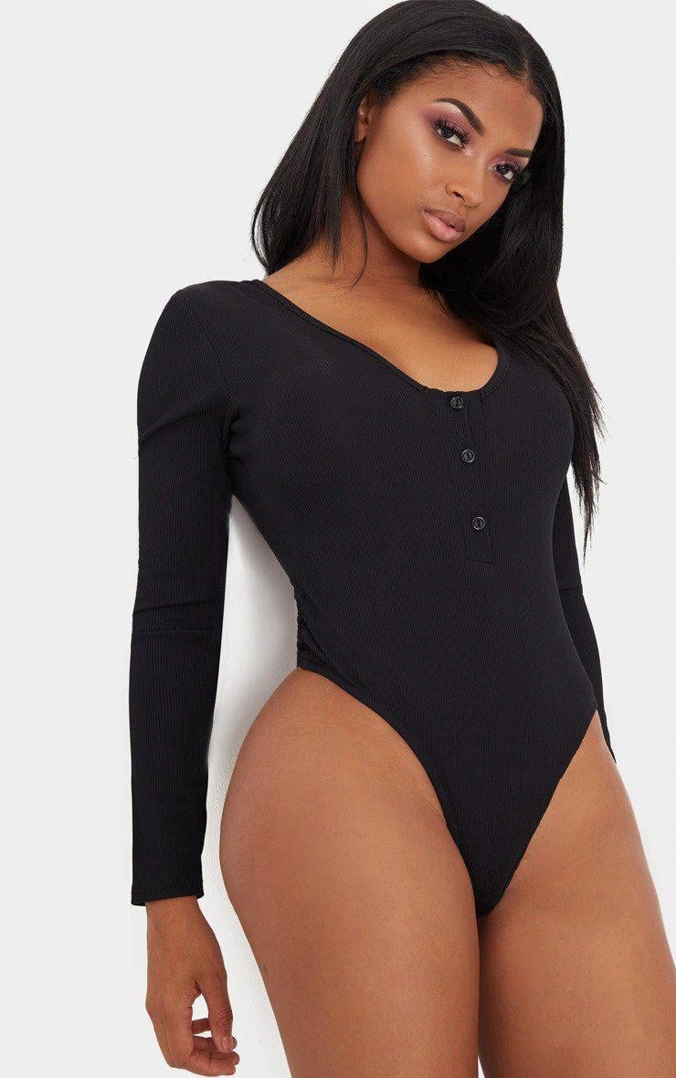 Боді PrettyLittleThing р. 48 Чорний (CLU9334)