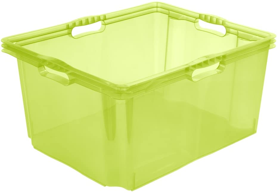 Ящик для зберігання Keeeper Franz 44 л прозорий Салатовий (Кее-0274.2) - фото 4