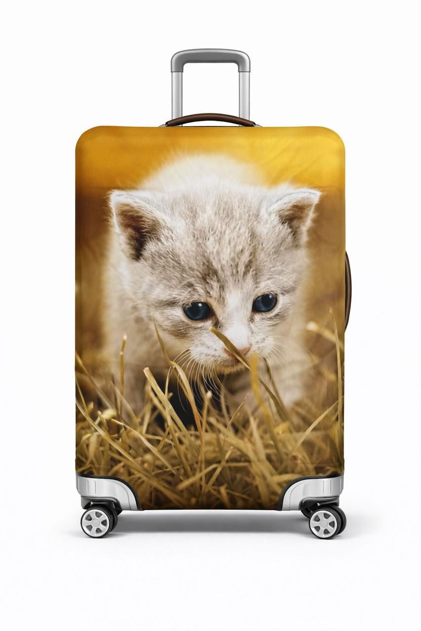 Чехол для чемодана RunningTiger Малый котенок M Желтый