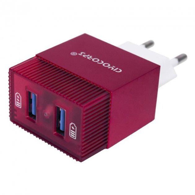 Зарядное устройство Ciyocorps ES-D21 Home Charger Set 2xUSB 2,4A Lightning