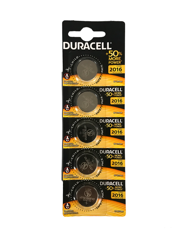 Батарейка Duracell Lithium +50% more power DL/CR 2016 5 шт.