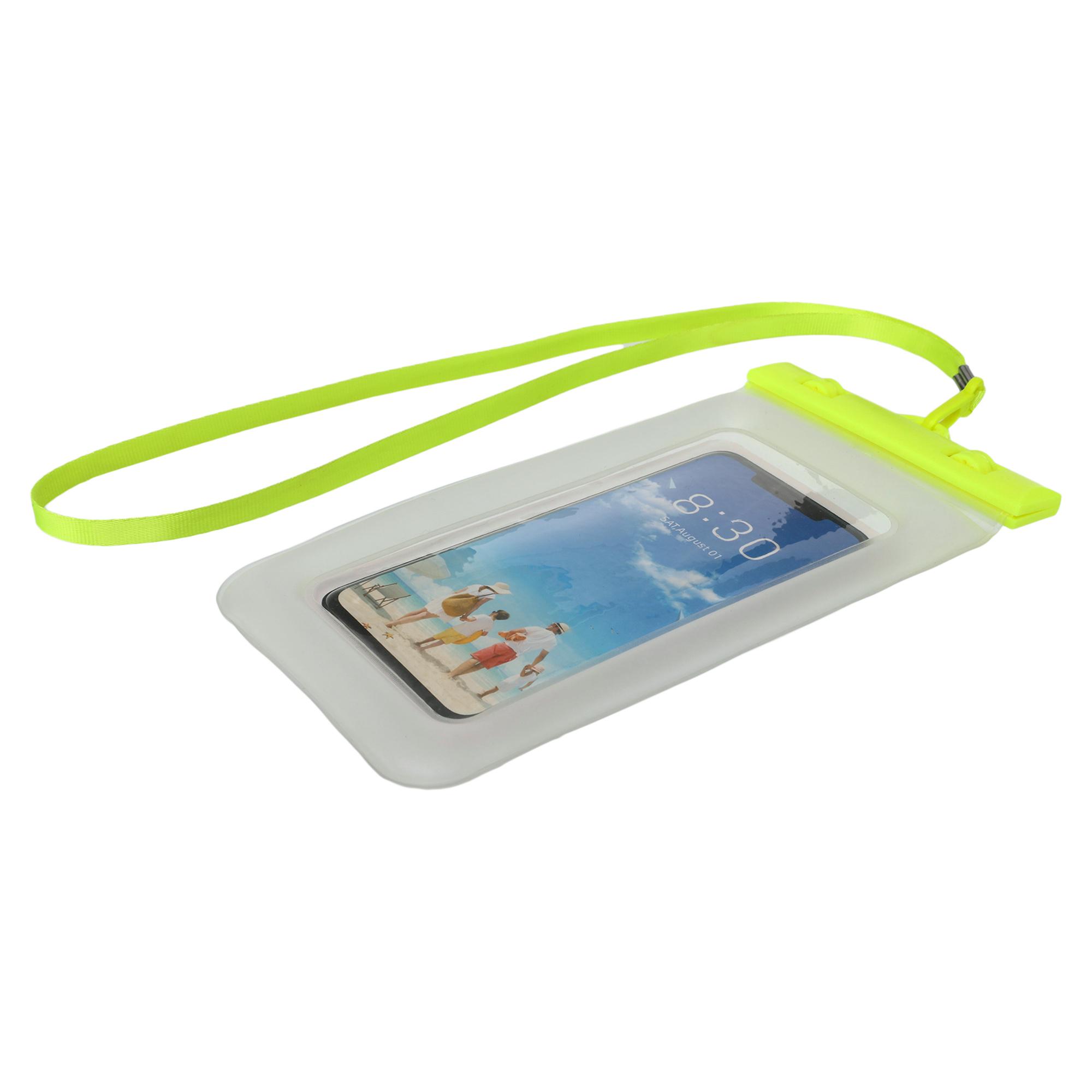 Чохол-гаманець на шию водонепроникний SP-Sport D3850 (TPU, внутрішні розміри-17x9см, лимонний) - фото 4 Чохол-гаманець на шию водонепроникний SP-Sport D3850 (TPU, внутрішні розміри-17x9см, лимонний) - фото 4