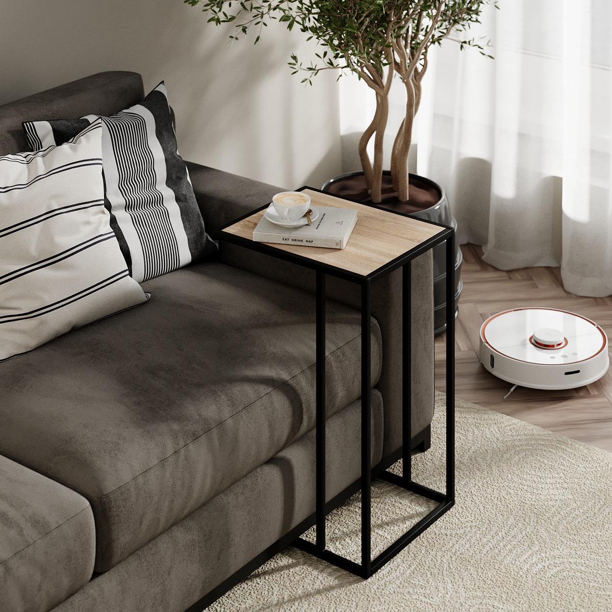 Журнальный столик придувания ART IN HEAD Fiji Double 430х630х350 мм Дуб сонома/Черный (TB06130000030) Журнальный столик придувания ART IN HEAD Fiji Double 430х630х350 мм Дуб сонома/Черный (TB06130000030)