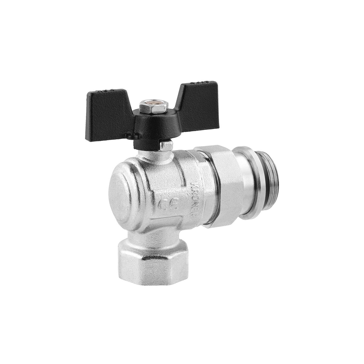 Кран кульовий Kroner CV033225 1" ВЗ з американкою метелик (249080) - фото 2 Кран кульовий Kroner CV033225 1" ВЗ з американкою метелик (249080) - фото 2