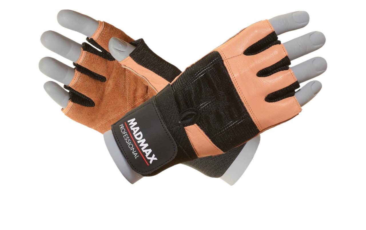 Рукавички для фітнесу MadMax MFG-269 Professional XL Brown (21462899) - фото 1