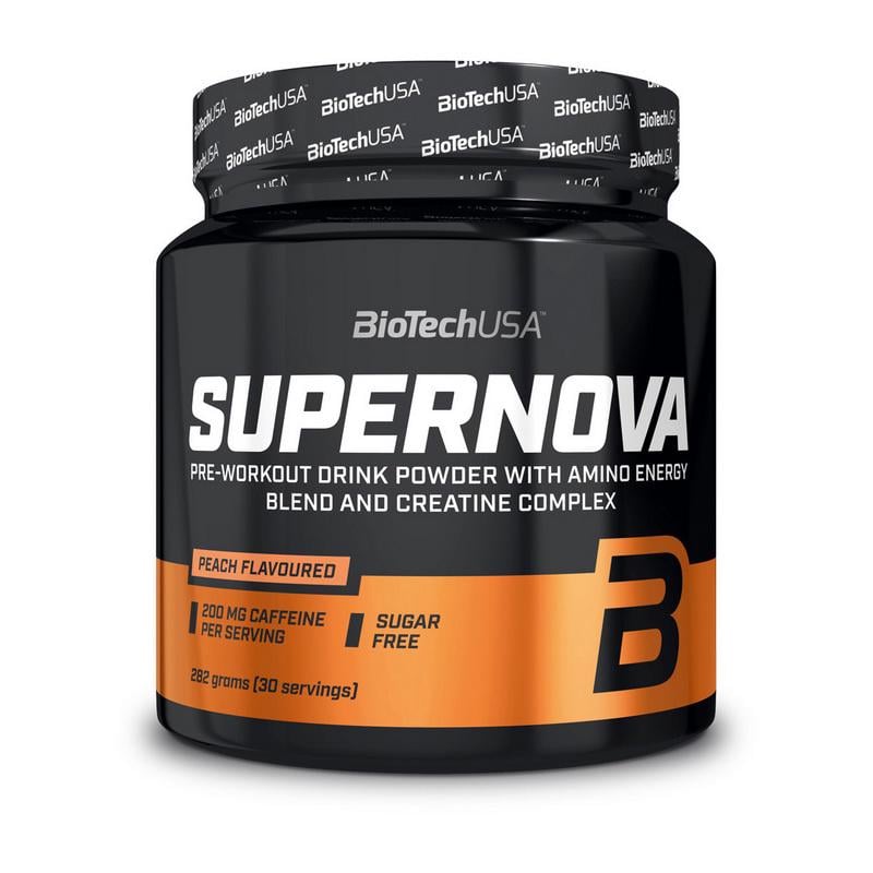 Предтренировочный комплекс с кофеином и креатином BioTech SuperNova 282 г Яблоко/Груша
