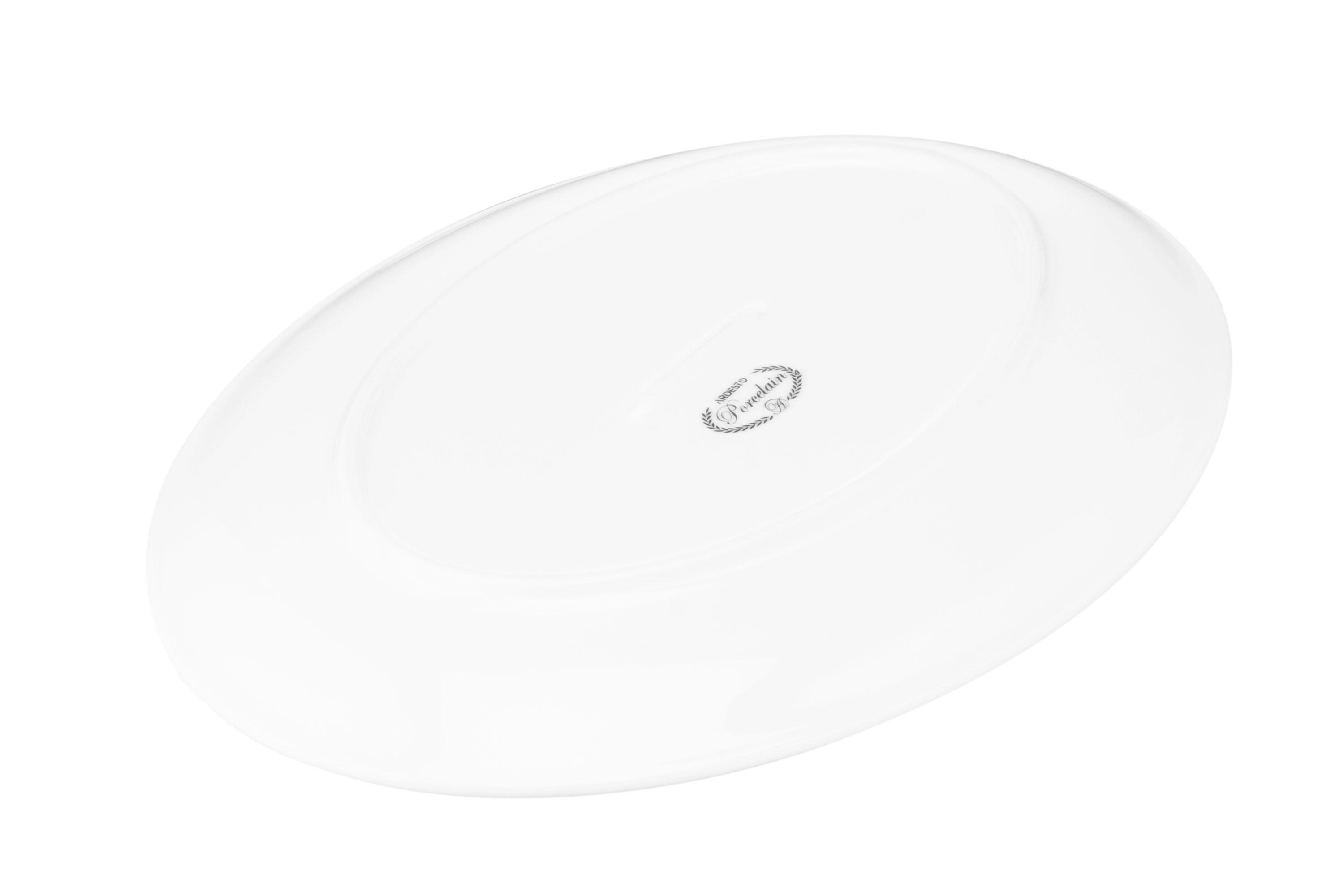 Блюдо овальне Ardesto Imola порцеляна 26х18,5 см (ERC-AR3507I) - фото 3 Блюдо овальне Ardesto Imola порцеляна 26х18,5 см (ERC-AR3507I) - фото 3