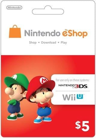 Картка оплати Nintendo eShop Card 5 USD регіон US (26572641)