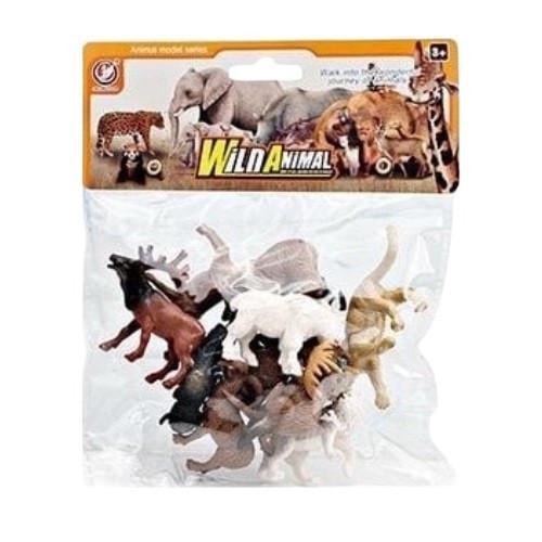 Набор фигурок животных Дикие звери 12 фигурок (YJ 839 D)