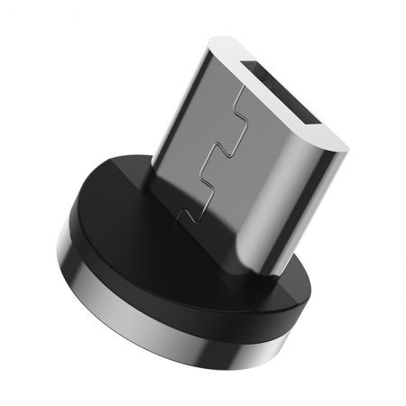 Адаптер Baseus Zinc Magnetic Safe Fast Charging Magnetic suction head Micro 2,1A Black