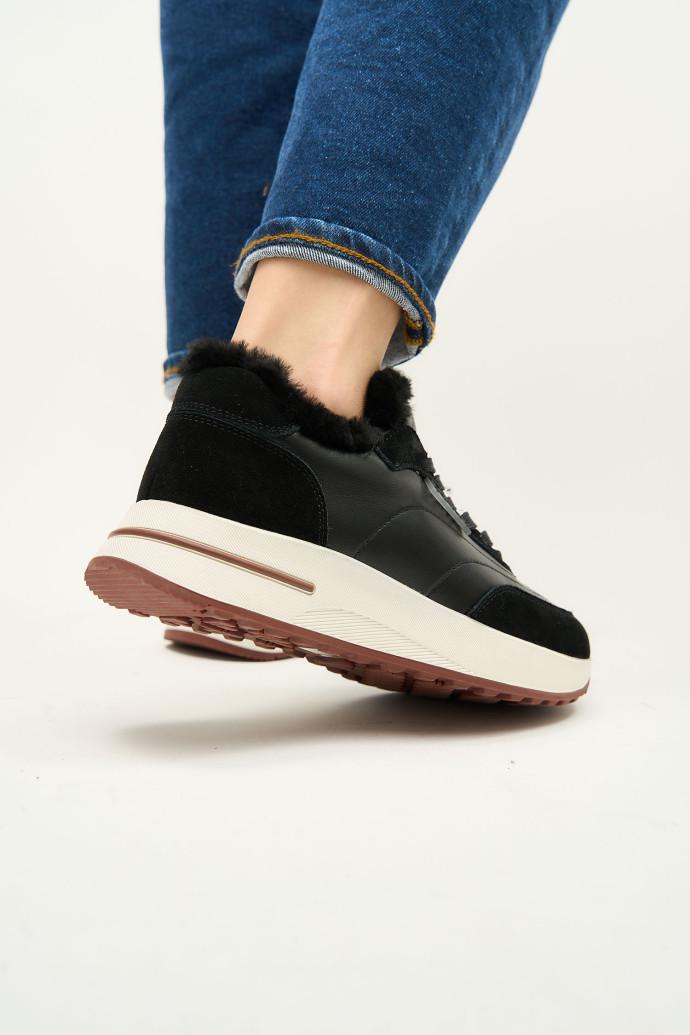 Кроссовки женские зимние LONZA р. 41 Черный (178542) - фото 5