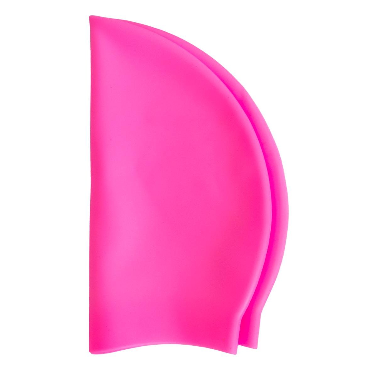 Шапочка силиконовая для плавания Silicone Swim Cap Розовый (1010090-Pink) - фото 2