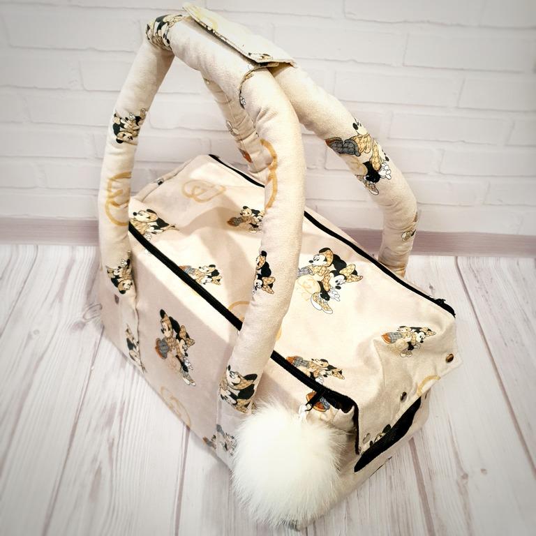 Сумка-переноска для собак Amore mio Cane до 6 кг SM 46х28х24 см (PC-0021) - фото 3 Сумка-переноска для собак Amore mio Cane до 6 кг SM 46х28х24 см (PC-0021) - фото 3