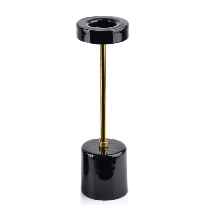 Подсвечник металлический Flora Anisha 35,5 см Черный (35299)