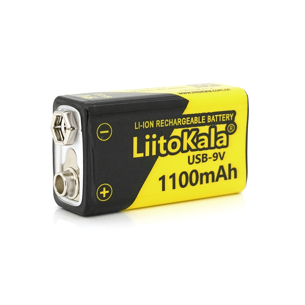 Аккумулятор NiMH LiitoKala 9V/1100 mAh Крона с USB выходом (YUT_V6357) Аккумулятор NiMH LiitoKala 9V/1100 mAh Крона с USB выходом (YUT_V6357)