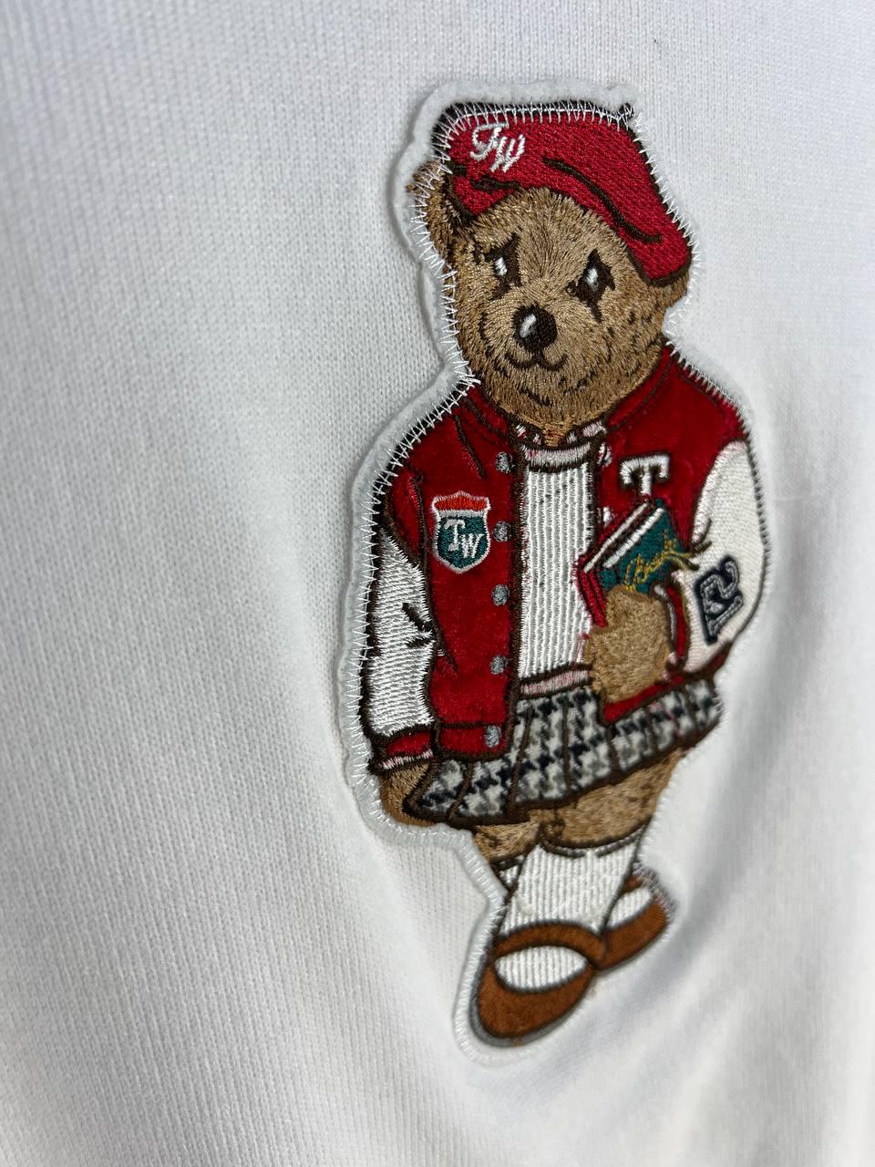 Светр жіночий A-N 2609 базовий тонкий Ведмедик середня довжина OS Червоний/Білий (3740) - фото 2 Светр жіночий A-N 2609 базовий тонкий Ведмедик середня довжина OS Червоний/Білий (3740) - фото 2