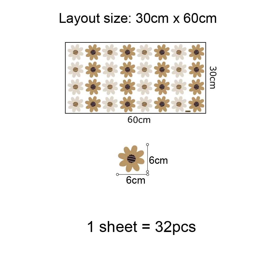 Наклейки вінілові Ромашки декоративні інтер'єрні в кімнату для дівчаток 30х60 см - фото 4 Наклейки вінілові Ромашки декоративні інтер'єрні в кімнату для дівчаток 30х60 см - фото 4