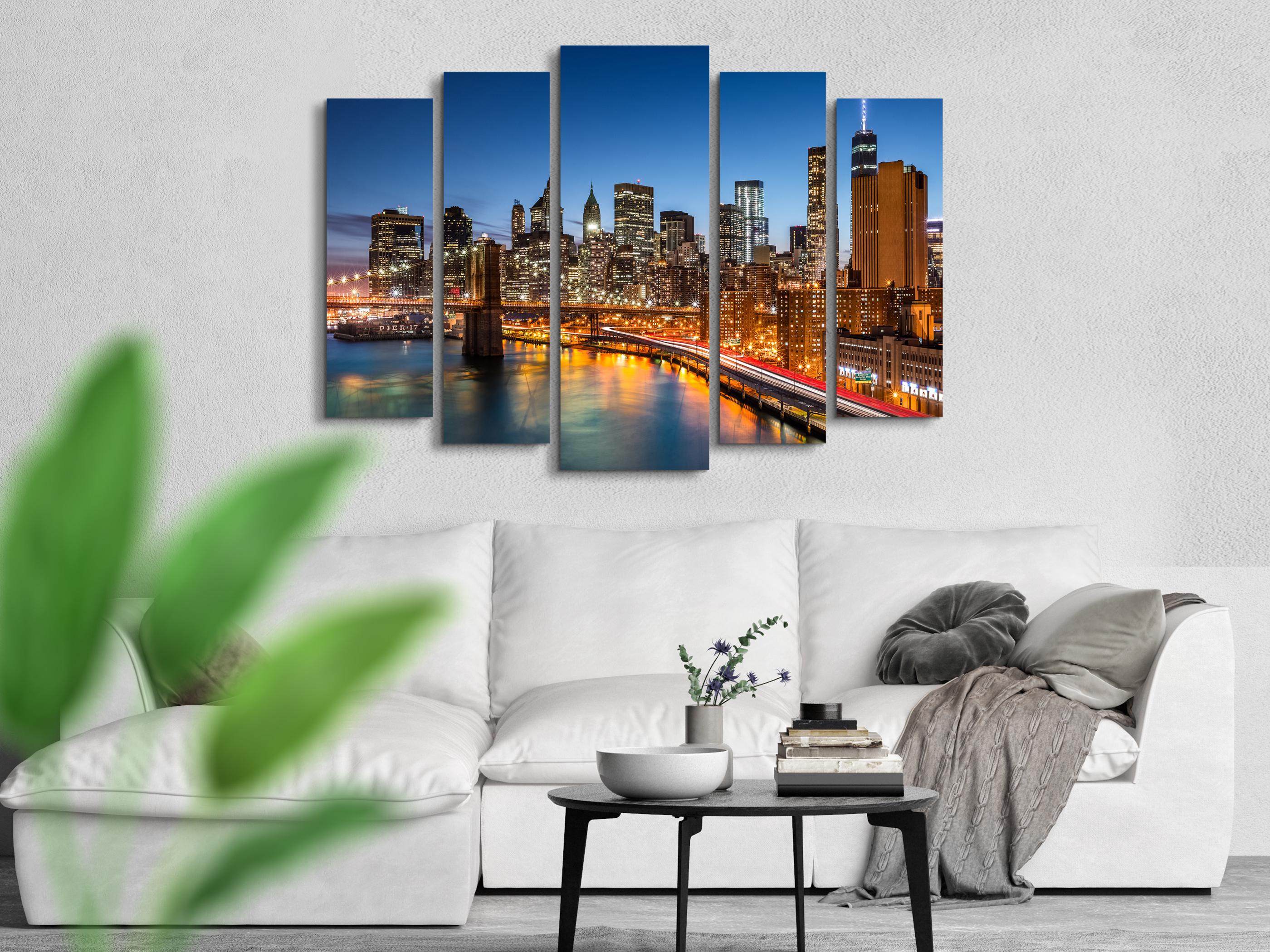 Картина модульная Город Закат 115x170 см (Art-289_5) - фото 2 Картина модульная Город Закат 115x170 см (Art-289_5) - фото 2