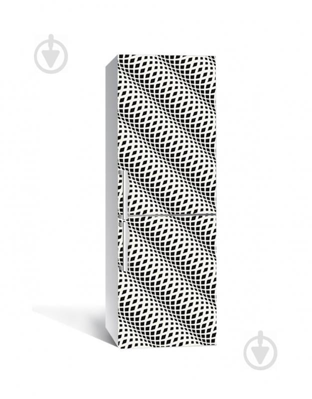 Наклейка на холодильник Zatarga «Об'ємне сплетення» 650х2000 мм вінілова 3Д наклейка декор на кухню