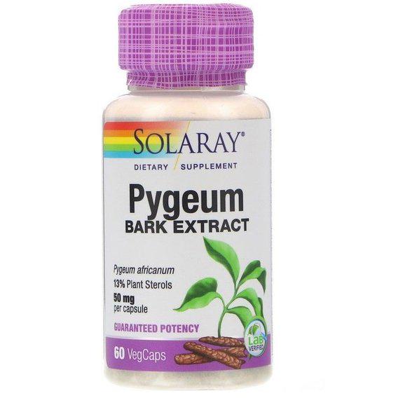 Піджеум Solaray Pygeum Bark Extract 50 мг 60 Veg Caps (SOR-03760)