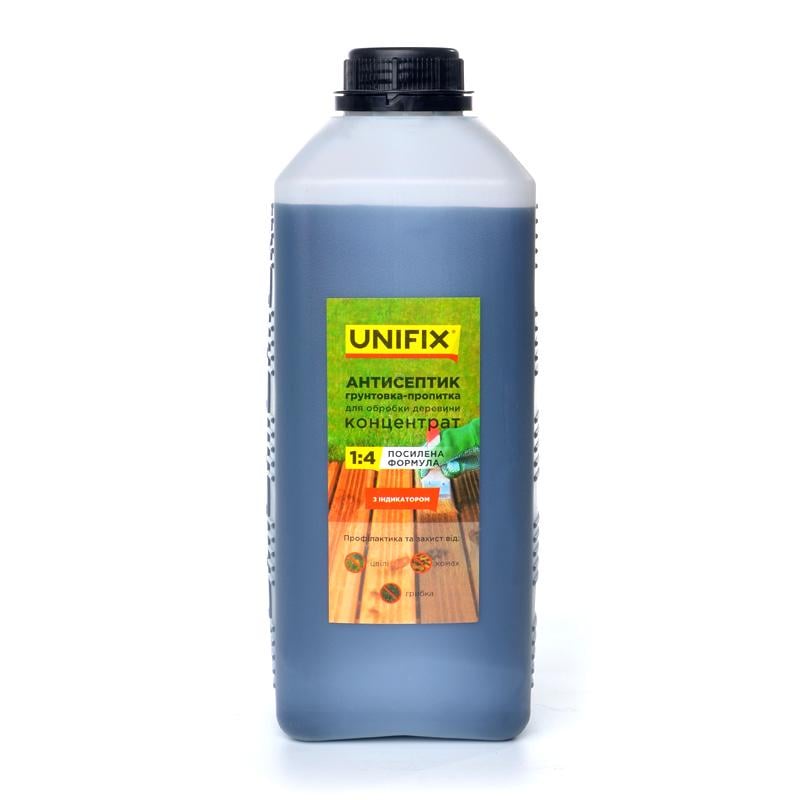 Антисептик грунтовка-пропитка концентрат 1:4 для обробки деревини Unifix 2 кг (951162) - фото 1
