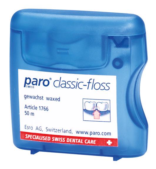 Зубная нить флосс paro® Classic-Floss вощеная 50 м (453)