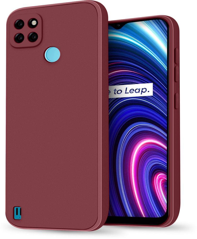 Силиконовый чехол HardCorner Realme C25Y (с микрофиброй) Wine (34793-42)