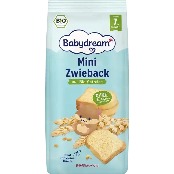 Сухарики детские Babydream Mini Zwieback для детей с 7 месяцев
