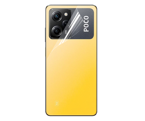 Пленка противоударная гидрогелевая Hydrogel Film для Xiaomi Poco X5 Pro на заднюю панель Transparent