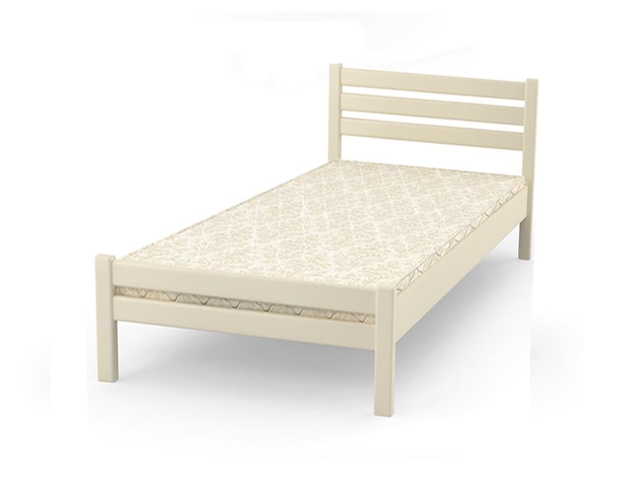 Кровать STEMMA Премьера из дерева сосна 90x200 см слоновая кость Кровать STEMMA Премьера из дерева сосна 90x200 см слоновая кость