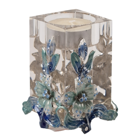 Подсвечник Elisey 5х5х9 см стеклянный Прозрачный (99-81-007MB)