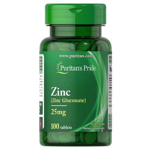 Отдельные минералы Puritan's Pride Zinc 25 мг 100 табл. (02000)