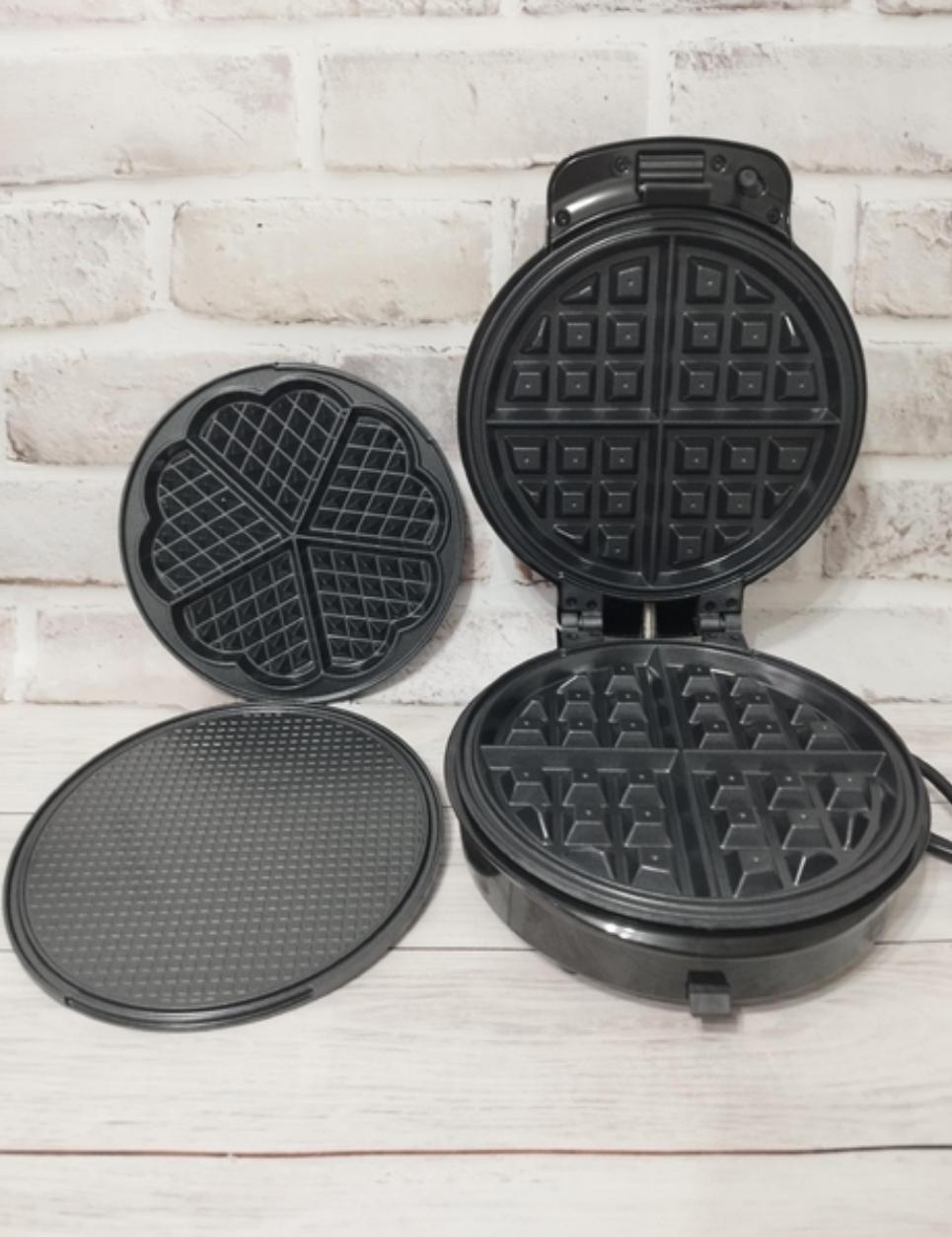 Вафельниця Edenberg EB-64410 3в1 для бельгійських тонких і вафель сердечок