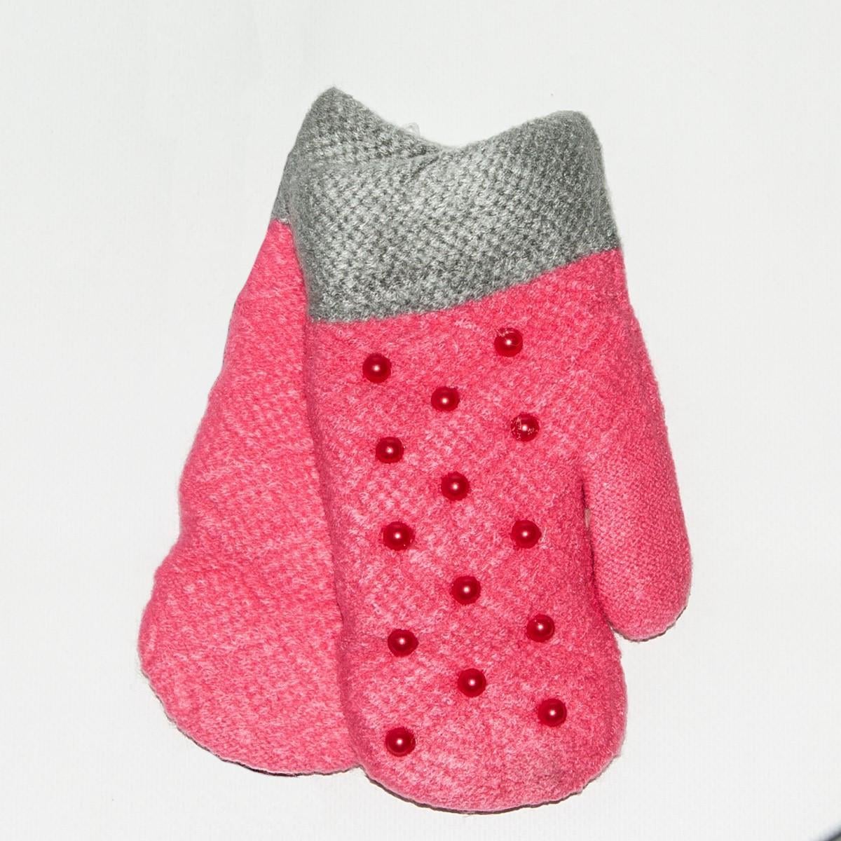 Перчатки подростковые на меху 12-15 лет 18-7-40 Розовый (DR010207)