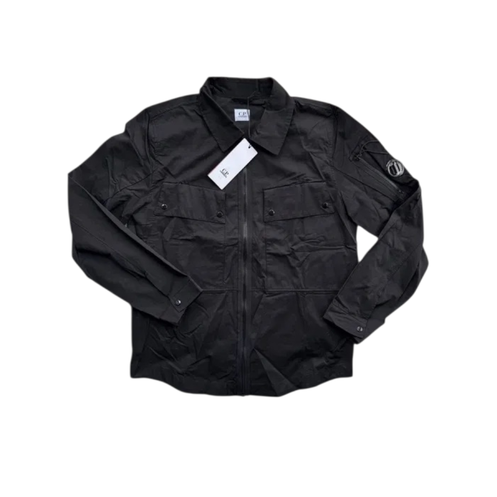 Рубашка-овершот в стиле C.P. Company L Черный (CP11001.1L)