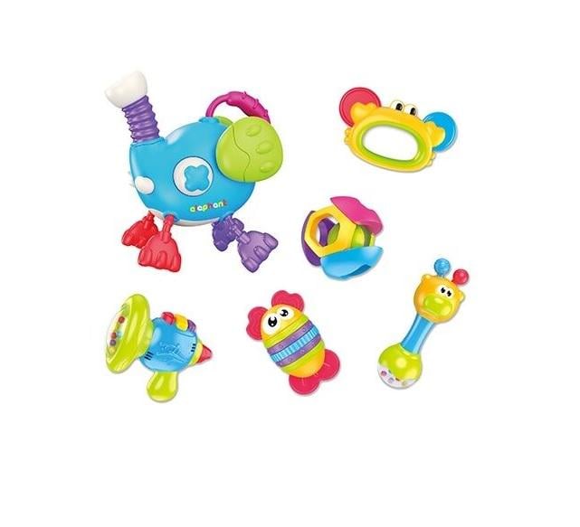 Игровой набор погремушек Babyard прорезыватели/трещотки/пищалки Multicolor (155619)