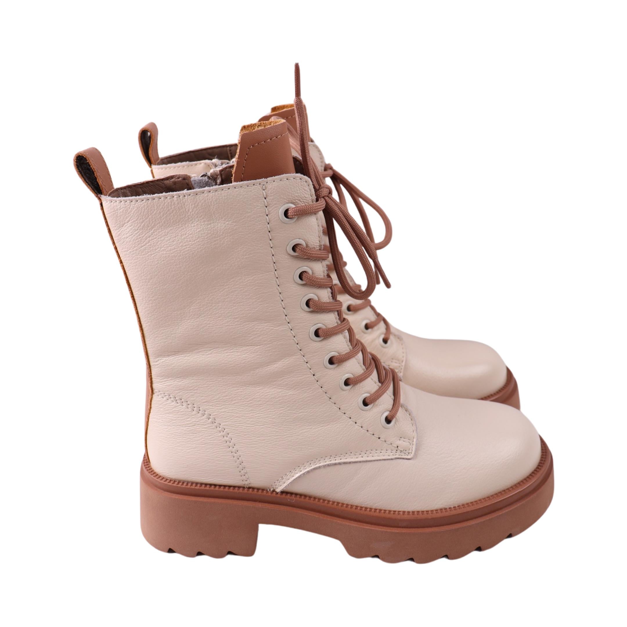 Ботинки женские FARINNI 531-23DHC натуральная кожа р. 37 Молочный (29185183)