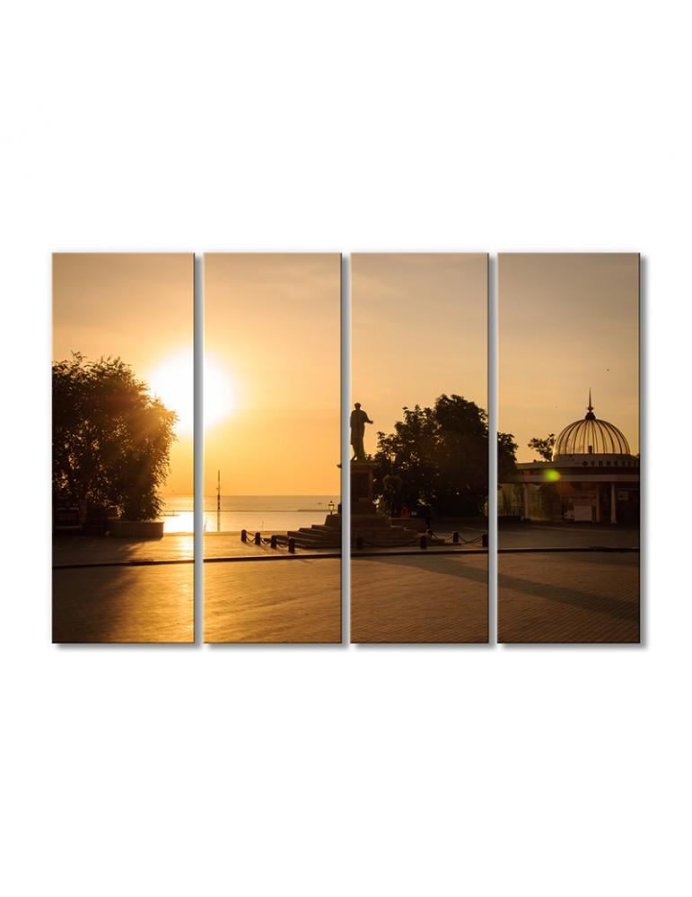 Картина модульная Памятник Дюку де Ришелье 4 модуля 60x90 см