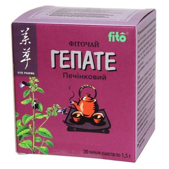 Заменитель питания Fito Pharma Фиточай Гепате Печеночный 1,5 г x 20 пакетиков (000026920)
