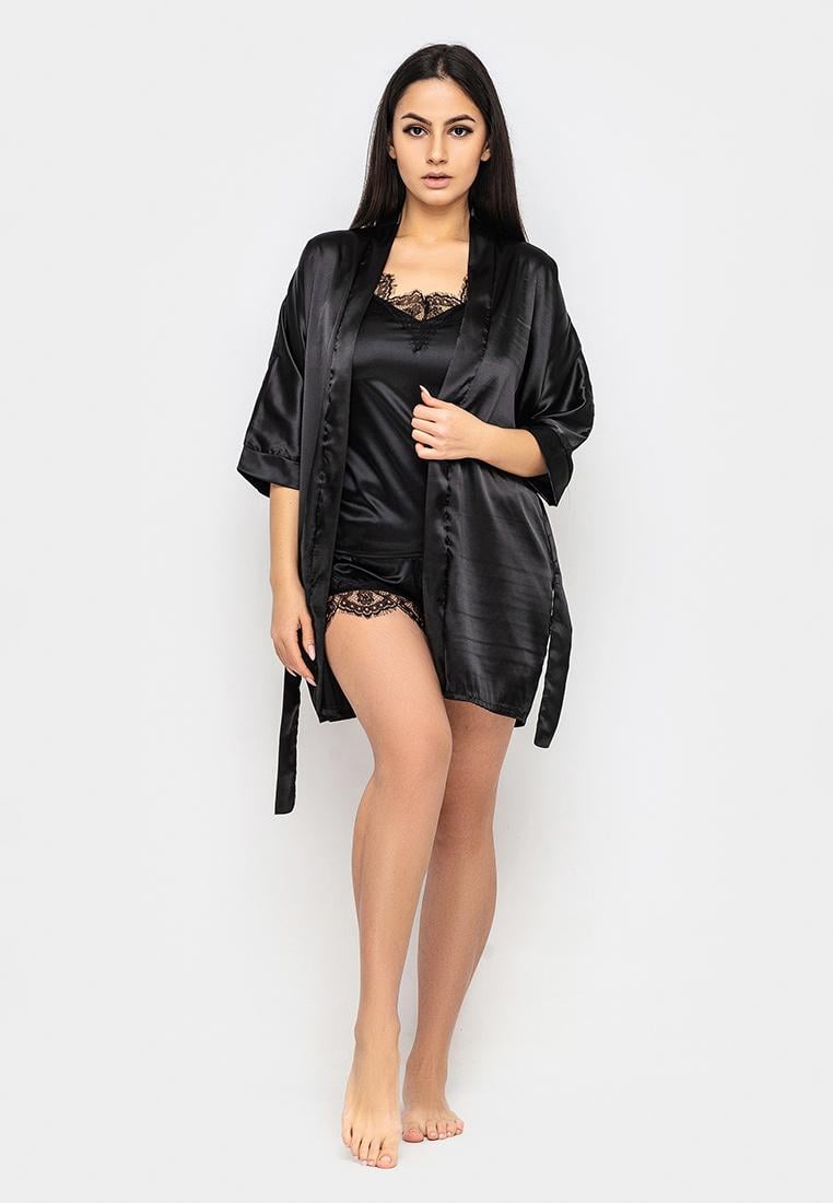 Домашний костюм Ghazel 17111-07/8 Синди тройка р. 48 Черный (5614648) Домашний костюм Ghazel 17111-07/8 Синди тройка р. 48 Черный (5614648)