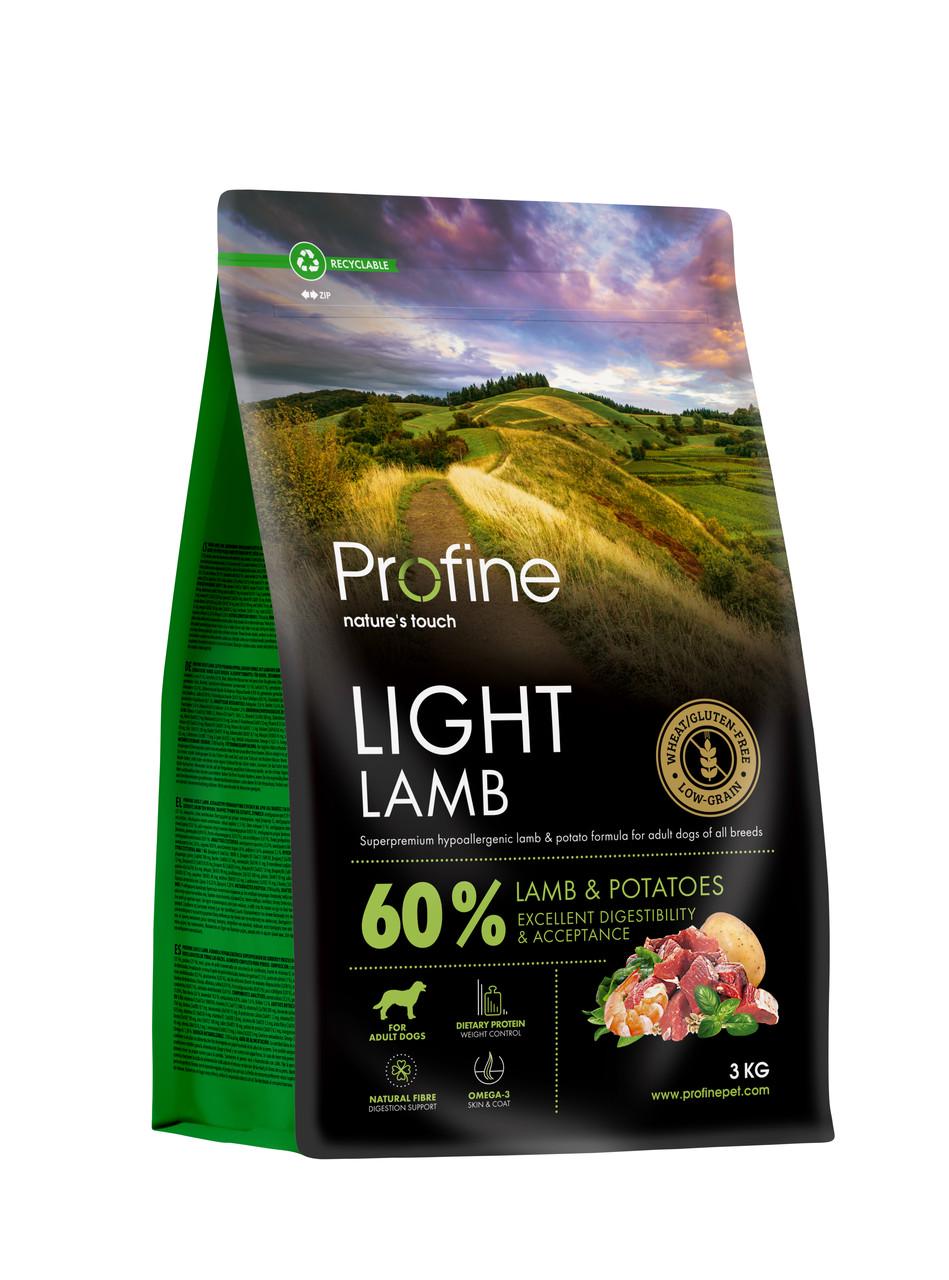 Сухой корм Profine Light для собак с лишним весом с ягнятиной и картофелем 3 кг