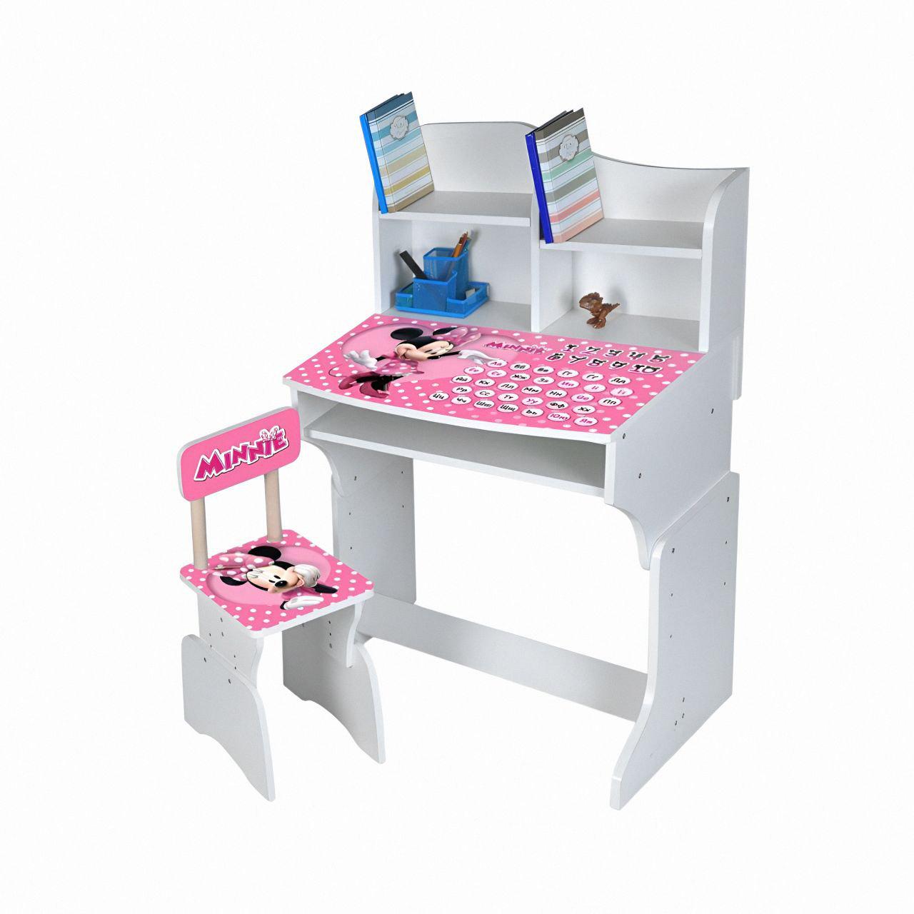 Детская парта DSM M 904-1 для обучения дома и в школе с полкой для хранения Белый - фото 2 Детская парта DSM M 904-1 для обучения дома и в школе с полкой для хранения Белый - фото 2
