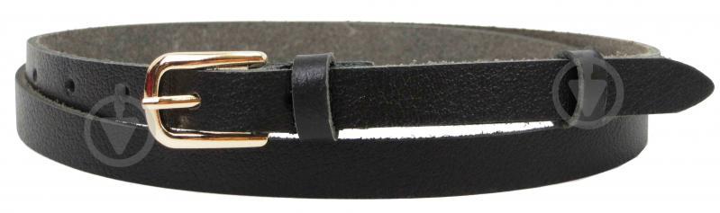 Ремень женский кожаный Skipper 1,5 см Черный (1363-15)