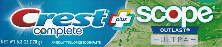 Зубная паста Crest Complete Plus Whitening Scope Outlast 178 г (030772046869)