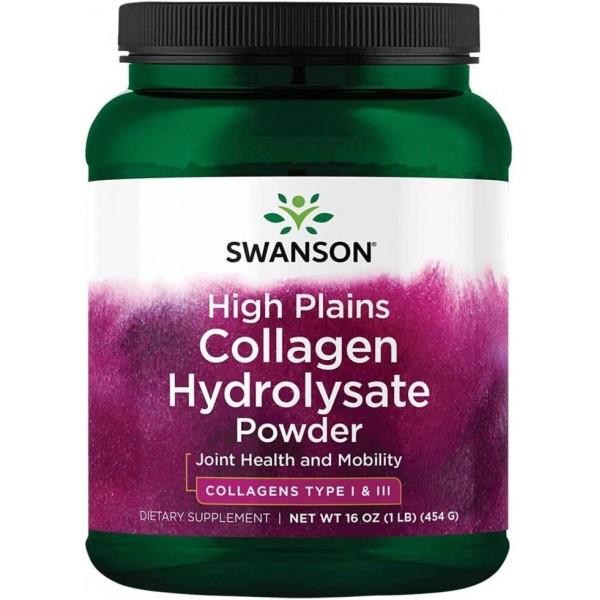 Коллаген Swanson Collagen Hydrolysate Collagen Peptides Type I & III 454 г 108 порций