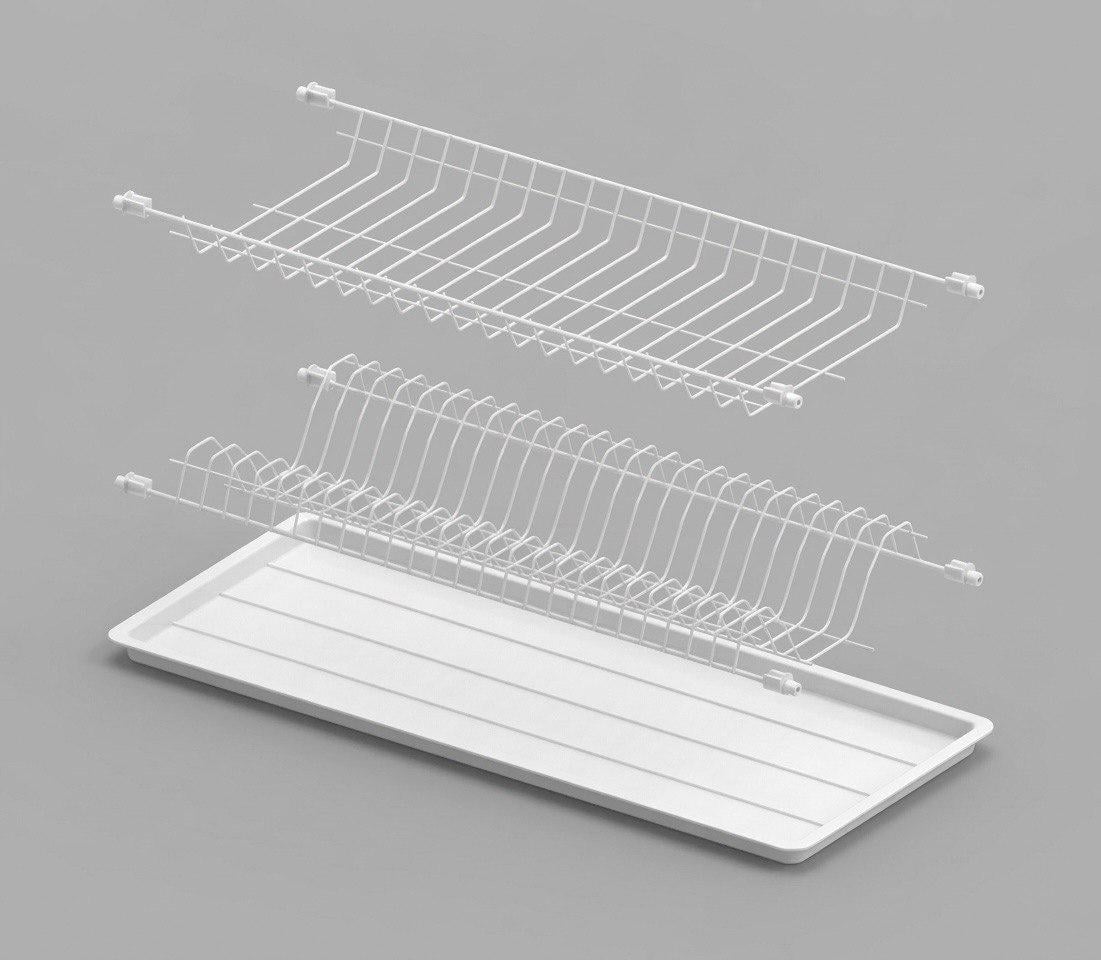 Сушарка вбудована для посуду Rejs 800х765 мм Білий (SO1284)