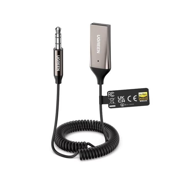 Адаптер беспроводной UGREEN BT525 Aux-to-Bluetooth 6.0 со встроенным микрофоном и AUX-входом для громкой связи Grey (85428) Адаптер беспроводной UGREEN BT525 Aux-to-Bluetooth 6.0 со встроенным микрофоном и AUX-входом для громкой связи Grey (85428)