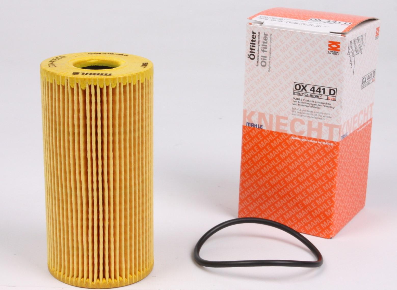 Фильтр масляный KNECHT для Renault Trafic/Opel Vivaro 2,0DCI 06- (OX 441D)