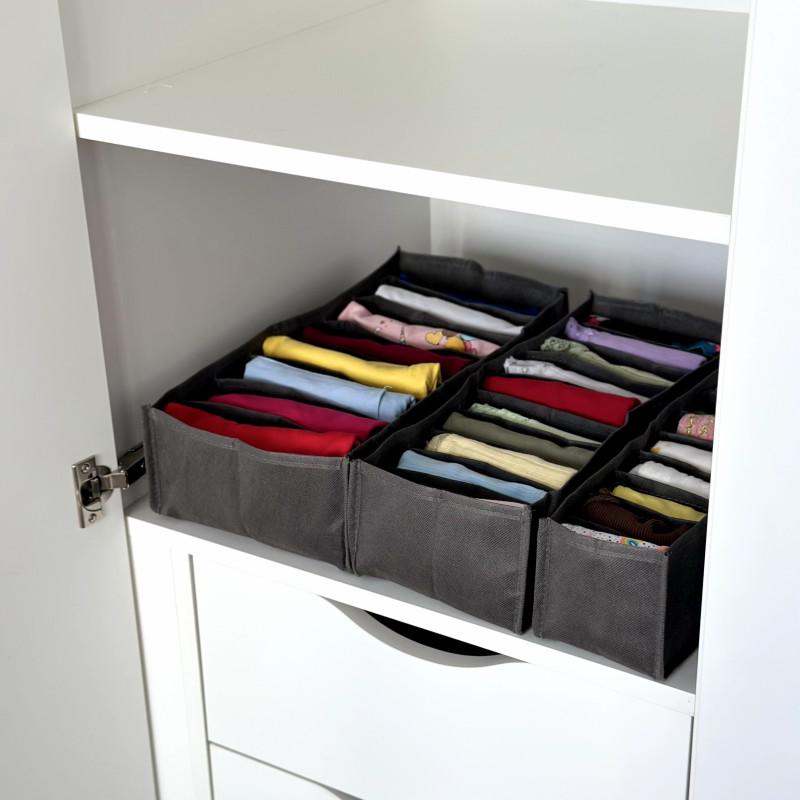 Набор гибких органайзеров без картона XS/S/M Серый (SPB-3-grey) - фото 2 Набор гибких органайзеров без картона XS/S/M Серый (SPB-3-grey) - фото 2